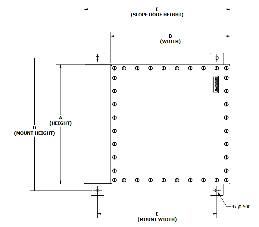 WSMI Dimention Drawing Watershed Submersible Enclosure NEMA 6P IP68 WSMI Dimention Drawing Watershed Submersible Enclosure NEMA 6P IP68