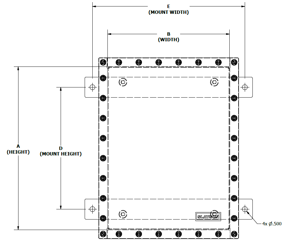 JSMI Dimention Drawing Submersible Junction Box NEMA 6P IP68 JSMI Dimention Drawing Submersible Junction Box NEMA 6P IP68