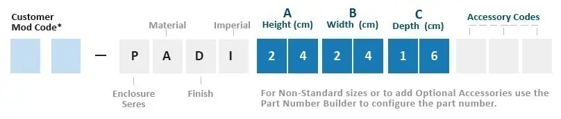 PADI Part Number