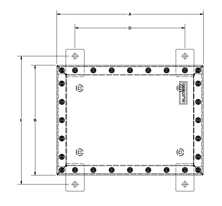 ASMI Dimention Drawing Compact Submersible Enclosure NEMA 6P IP68 ASMI Dimention Drawing Compact Submersible Enclosure NEMA 6P IP68