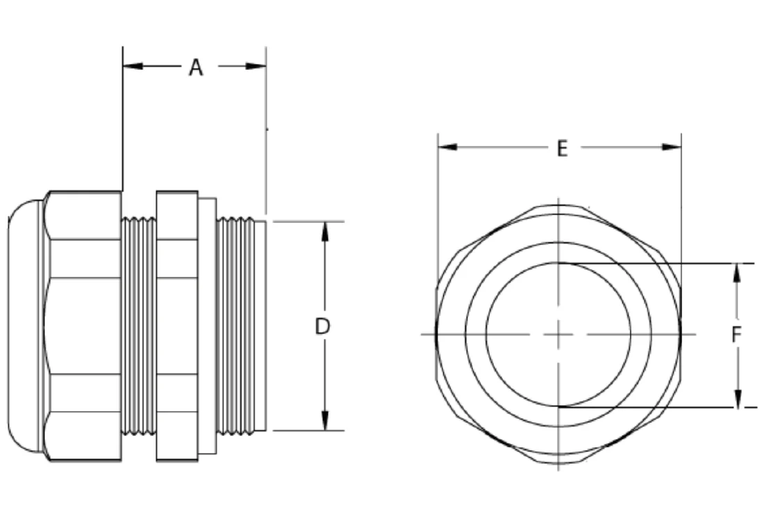 CABLE GLANDS - CGS SERIES - DIAGRAM