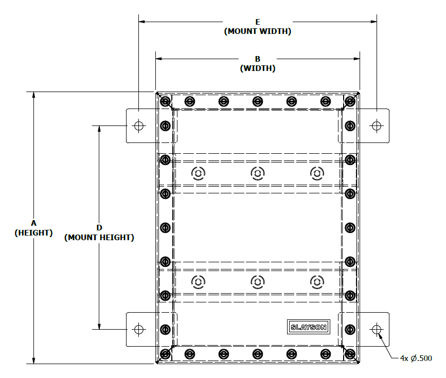 BSMI Dimentions Drawing Deep Submersible Enclosure NEMA 6P IP68 BSMI Dimentions Drawing Deep Submersible Enclosure NEMA 6P IP68