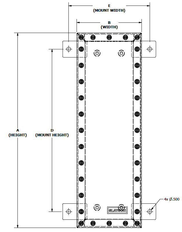 LSMI Dimention Drawing Pull Box Enclosure NEMA 6P IP68 LSMI Dimention Drawing Pull Box Enclosure NEMA 6P IP68
